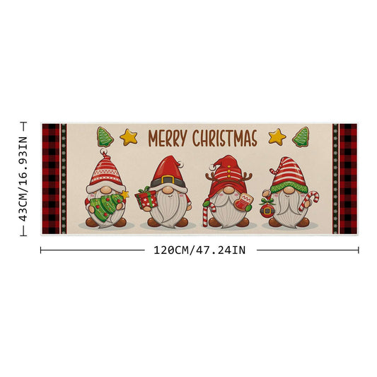 Christmas Printing Carpet Mat Non-slip And Stain-resistant