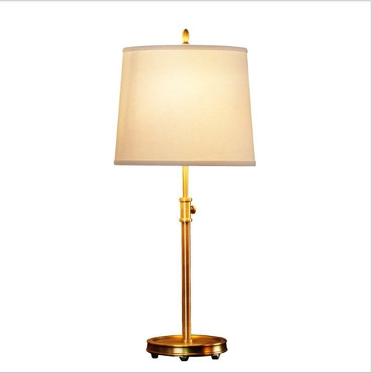 All Copper Lifting Copper Lamp Simple Rural Retro Living Room Bedroom Study Lamp - globaltradeleader