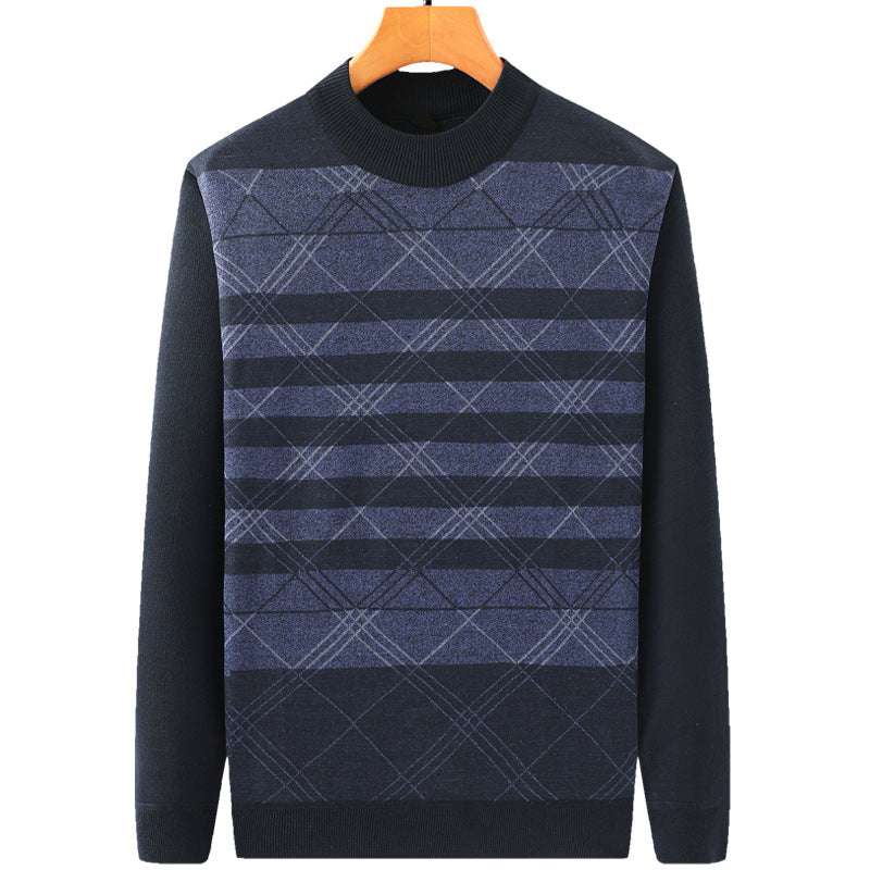 Dad Sweater With Velvet And Thick Middle-aged Men's Grandpa