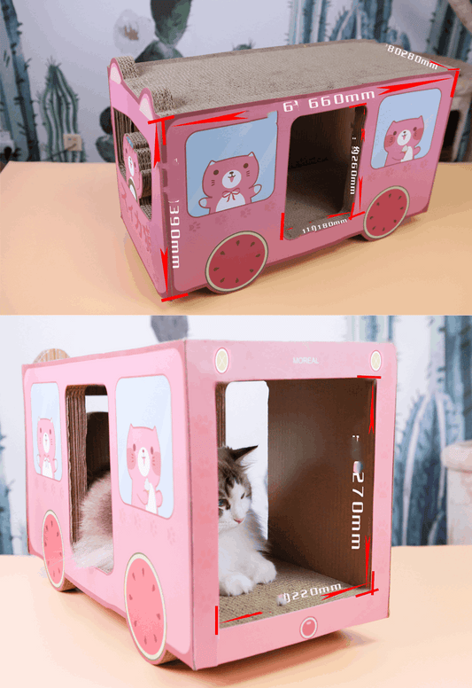 Green Pickup Truck Cat Scratch Board Extra Large