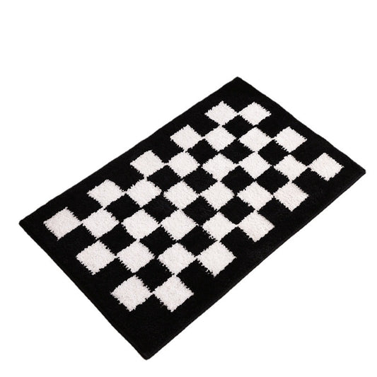 Checkerboard Bathroom Absorbent Floor Mat - globaltradeleader