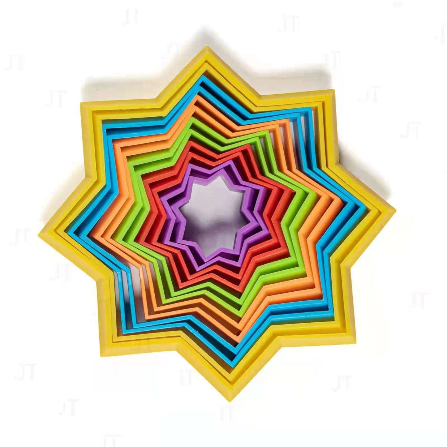 3D Magic Star Die Die Le Plastic Decompression Toys