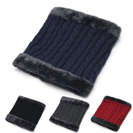 Men's Fashion Knitted Padded Warm Scarf