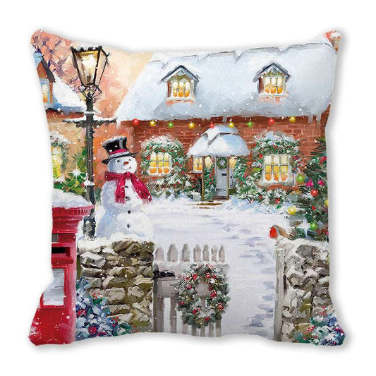 Christmas Satin Pillow Sofa Cushion