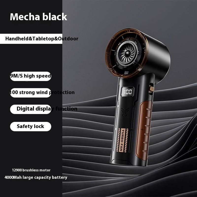 Large Wind Turbine Portable Handheld High-speed Fan - globaltradeleader