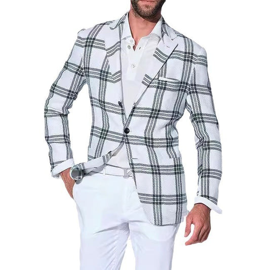 Business Casual Printing Fashionable Jacket Men - globaltradeleader