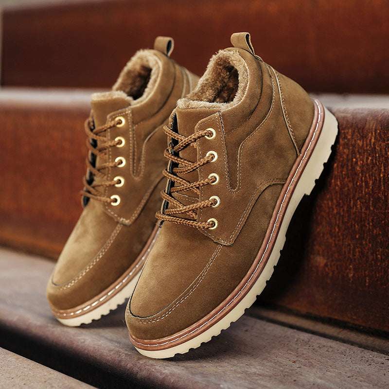 Casual plus cashmere and cotton Martin boots - globaltradeleader