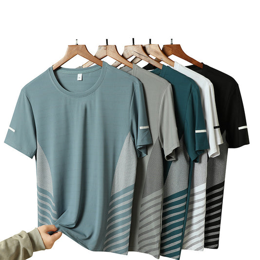Ice Silk T-shirt Men's Summer Quick-drying T-shirt - globaltradeleader