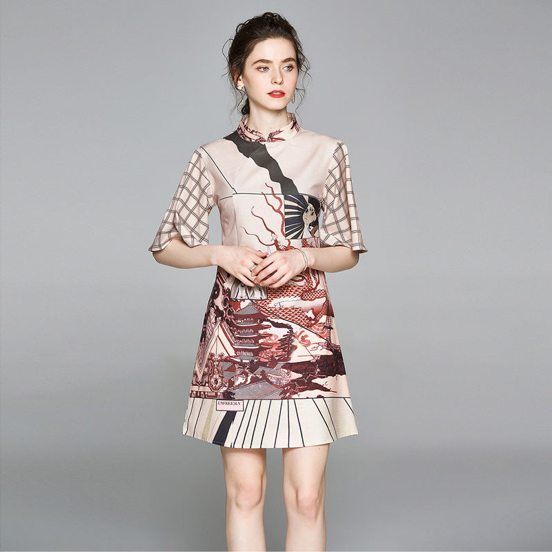 Chinese Style Ladies Improved Cheongsam Dress