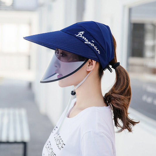 Cycling protective sun hat