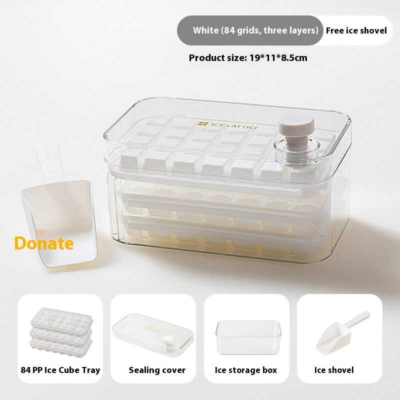 One-click Demoulding Tray Double Layer Pressing Ice Maker - globaltradeleader