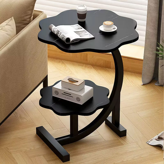 Small Coffee Table Home Living Room Table Floor Creative Double Layer Small Round Table - globaltradeleader