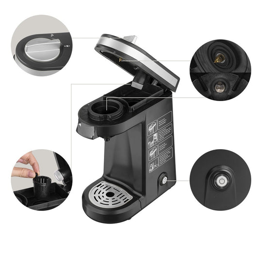 American Capsule Coffee Machine Household Hotel Single Cup Can Brew Ground - globaltradeleader