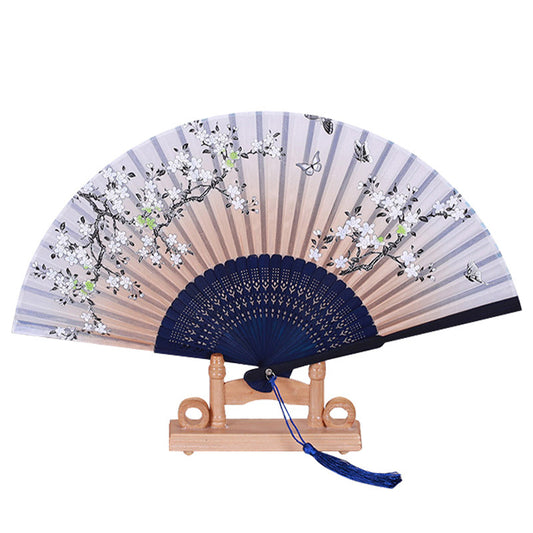 Folding Fan Bamboo Ancient Style Han Chinese Clothing Chinese Style Small Fan