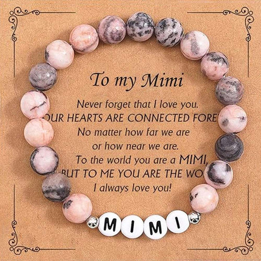 Fashion Natural Stone Pinkred Zebra Tree Of Life Gifts Big Little Sister Bracelet Birthday Jewelry Girls Braclet Gifta For Girl Boy - globaltradeleader