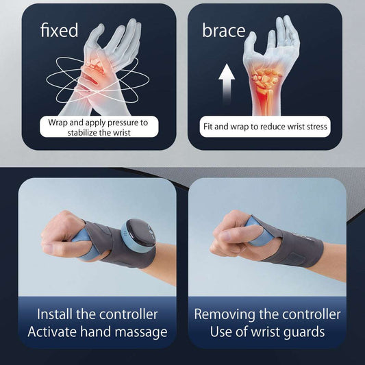 EMS Intelligent Tendon Sheath Hand Heating Wristband Hot Compress Breathable - globaltradeleader