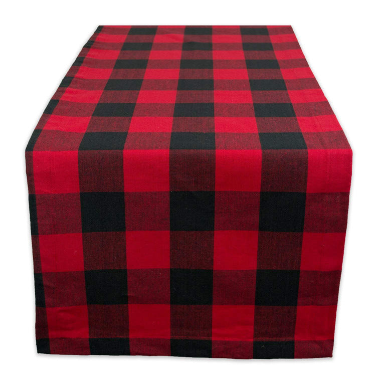 Christmas fashion Plaid table cloth decoration - globaltradeleader