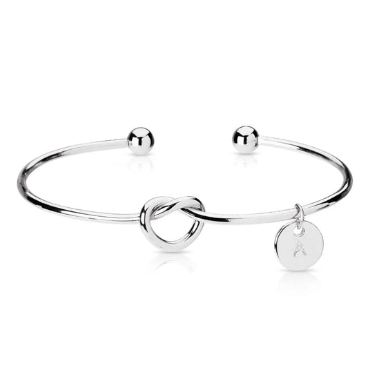 515. Custom Initial Charm Bangle