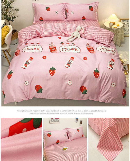 Cotton Sweet Twill Sheet Quilt Cover Bedding Set