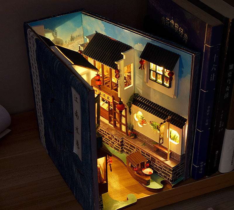 Pop-up Book Stand Hand-made House Assembly