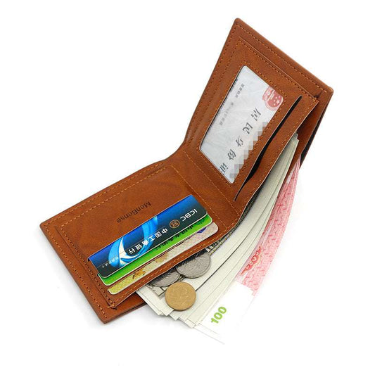New Men's Short Wallet Casual Fashion Simple