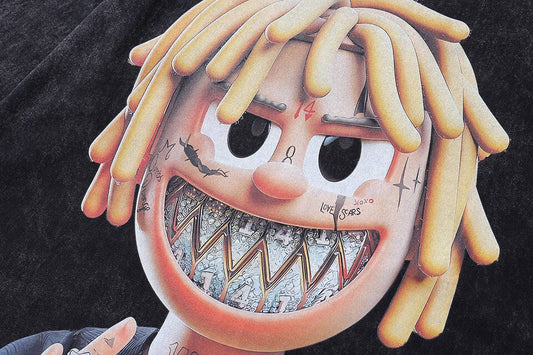 Retro Cartoon Printed Loose Round Neck Short Sleeve T-shirt - globaltradeleader