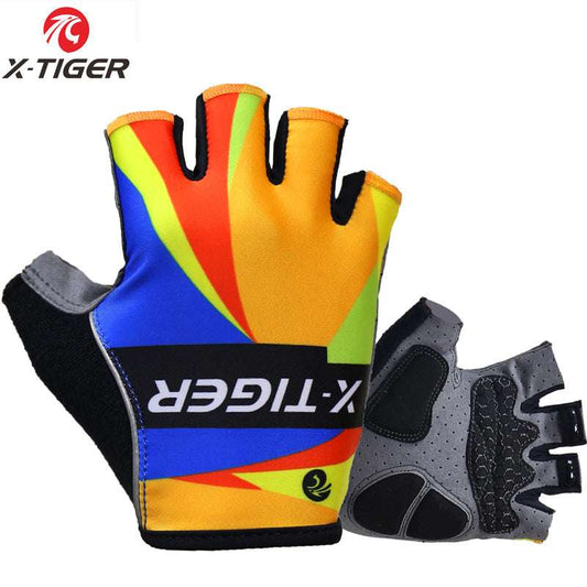 Cycling Gloves Half Finger Summer Men's And Women's Short Finger Mountain Bike Shock Absorption Equipment