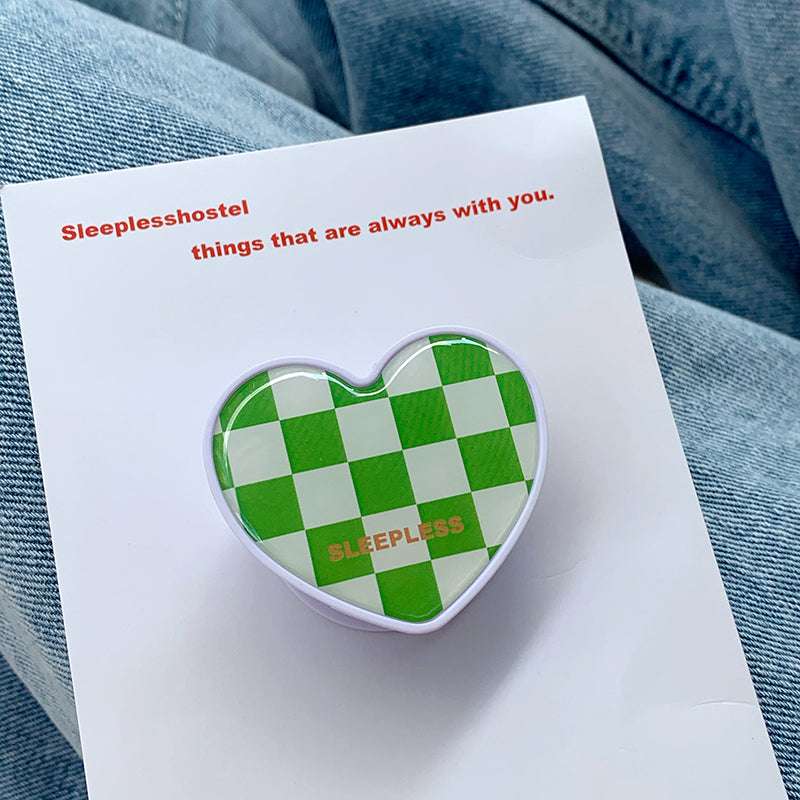 Irregular Checkerboard Telescopic Mobile Phone Holder