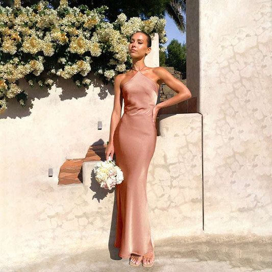 Slim-fit Sleeveless Backless Temperament Dress Women - globaltradeleader