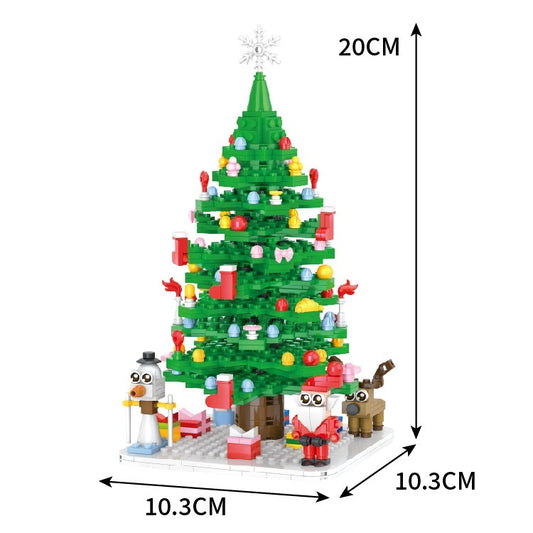 Christmas Tree Countdown Puzzle Assembled Building Block Toys - globaltradeleader