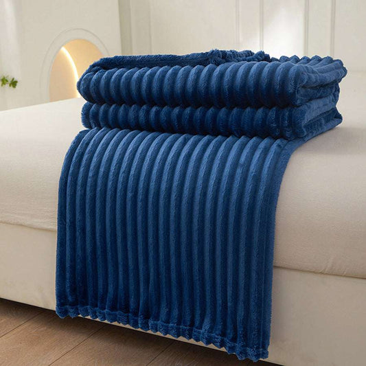 Large Strip Width Strip Thickening Nap Blanket