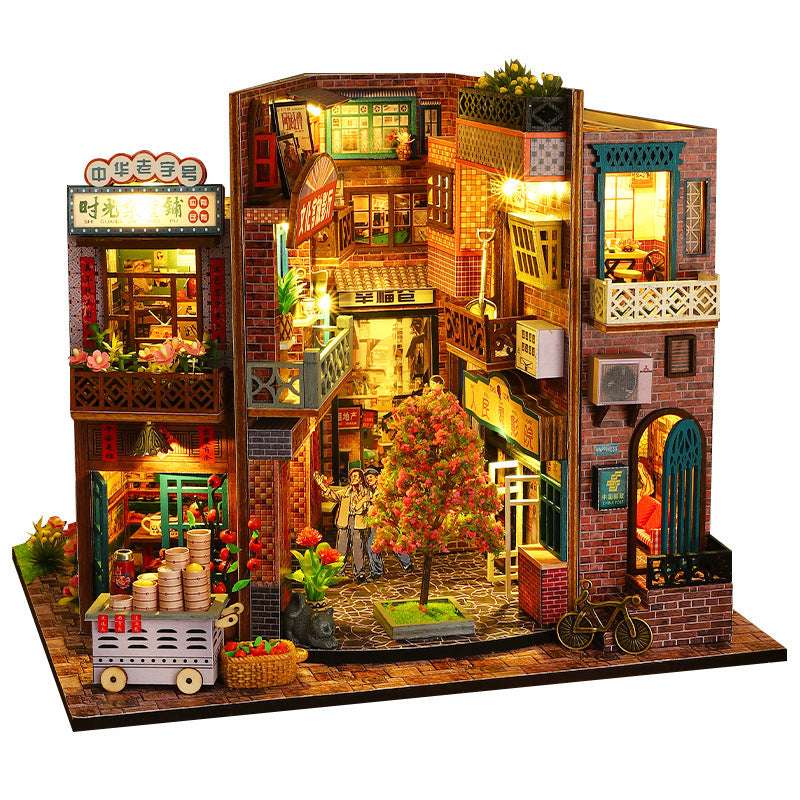 Diy Cottage Era Mark Hand-assembled 3D Puzzle Model Miniature House Model Ornaments