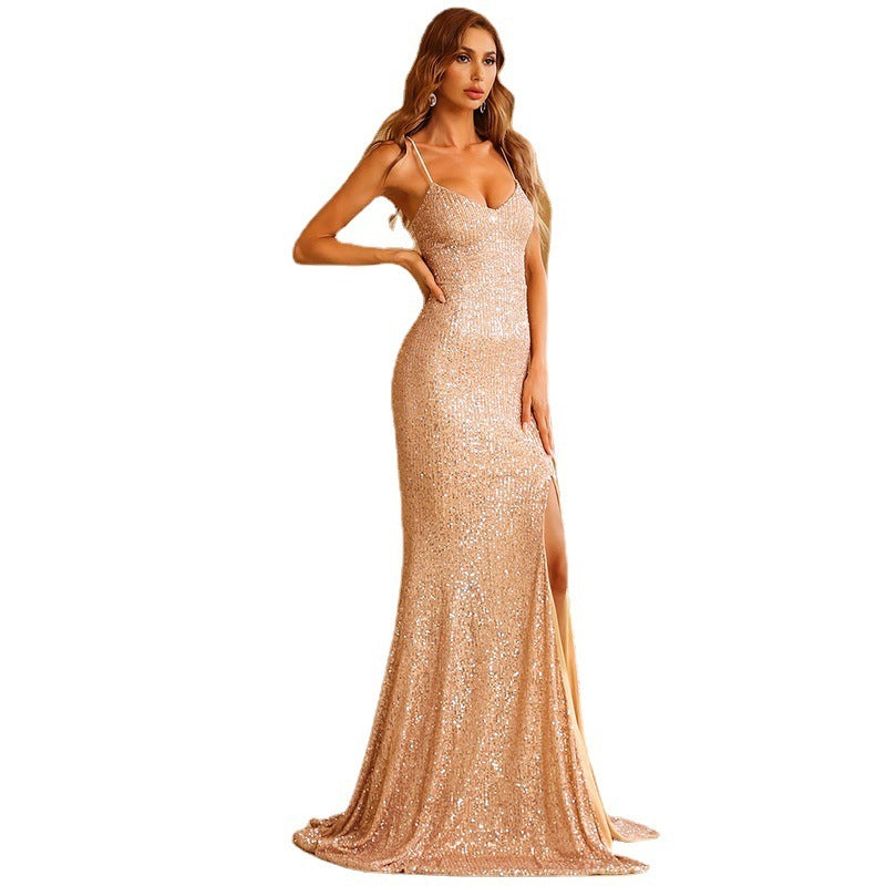 Backless Sleeveless Long Prom Evening Gown - globaltradeleader