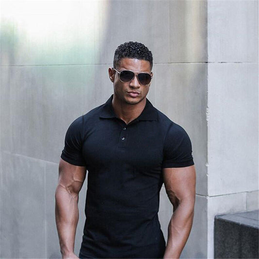 Sports Polo Shirt Summer Short-sleeved Tops Men's Short-Sleeved Polo Shirt Solid Color Men's T-Shirt Summer Casual Comfortable Men's Clothing - globaltradeleader