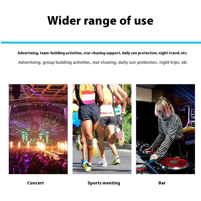 New Sun Hat Evening Party Luminous Peaked Cap LED - globaltradeleader