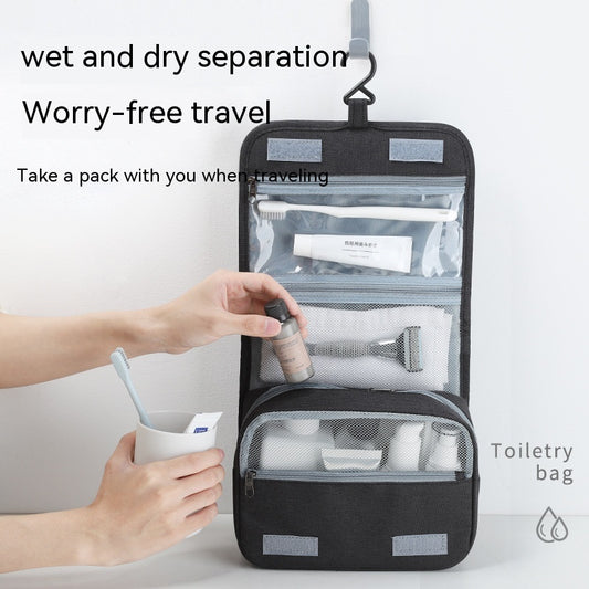 Waterproof Portable Travel Buggy Large Capacity Hanging Men's Toiletry  Storage Bag