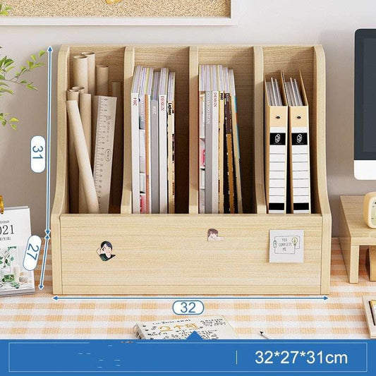 Bookshelf Desktop Office Folder Storage Rack - globaltradeleader