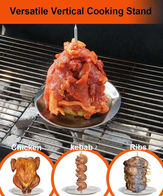 Simple Stainless Steel Round Barbecue Plate - globaltradeleader