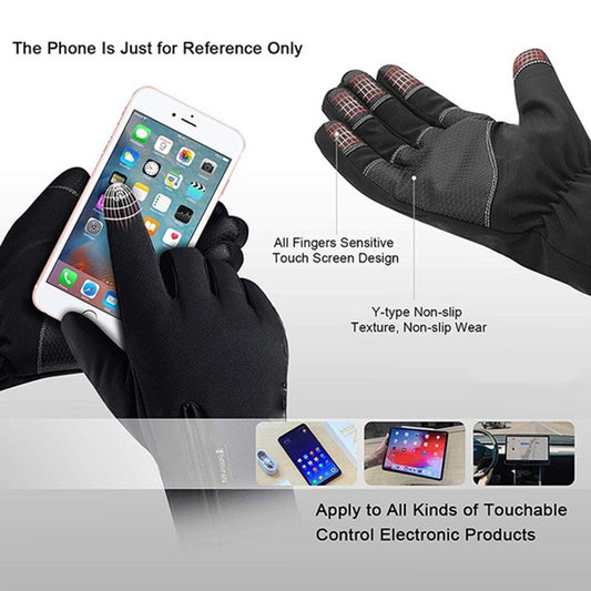 Winter Gloves Touchscreen Non-Slip Unisex Waterproof Windproof Warm Cycling Ski Sports Gloves Women Men - globaltradeleader