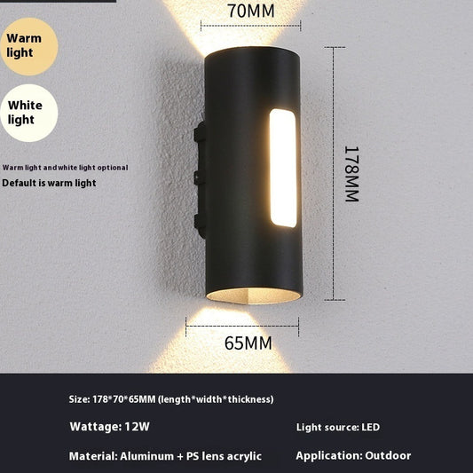 Outdoor Wall Lamp Led Double Head Up And Down Luminous - globaltradeleader