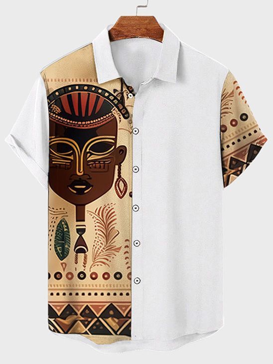 Summer Casual Printed Hawaiian Shirt Men's Vacation - globaltradeleader