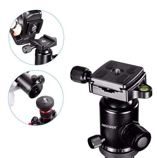 Compatible with Apple, Neewer Portable Carbon Fiber Camera Tripod Monopod With 360° Ball Head