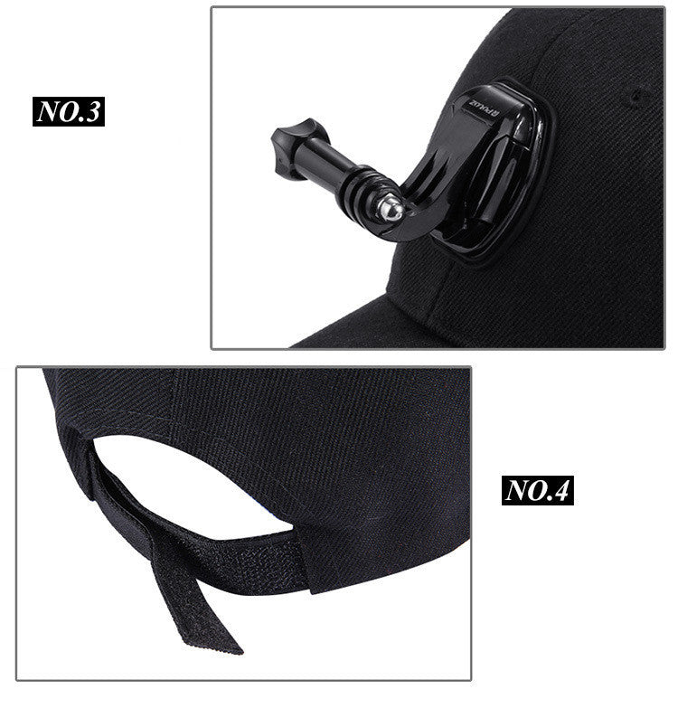 Canvas Sun Hat Cap Cycling Hiking Golfing Fishing For Sports Action Cam Camera