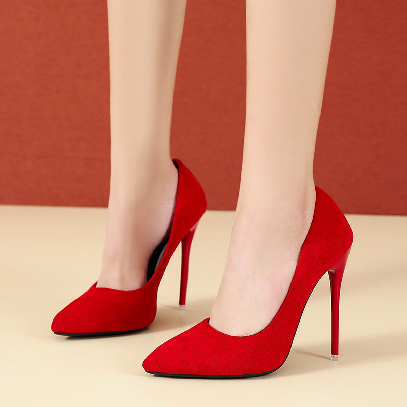 Fine Heel Pointed Toe Single Shoes Female - globaltradeleader