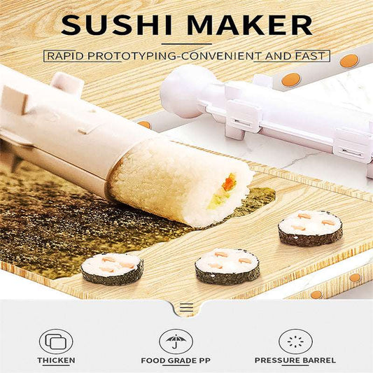 Quick Sushi Maker Japanese Roller Rice Mold Bazooka Vegetable Meat Rolling Tool DIY Sushi Making Machine Kitchen Gadgets Tools - globaltradeleader