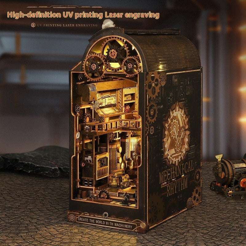 Steampunk Style Hand-assembled Wooden Landscape Gift - globaltradeleader