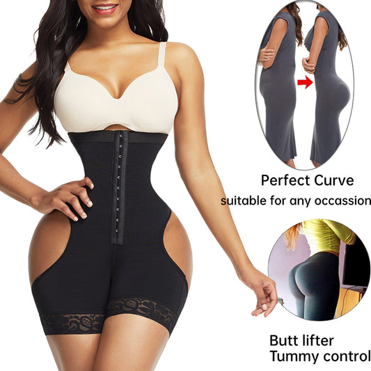 Women Shapewear High Waist Butt Lifter Tummy Control Underwear Workout Waist Trainer Corset - globaltradeleader