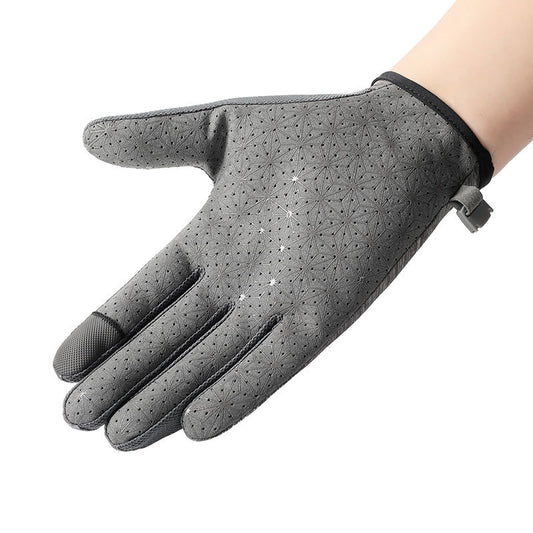 UV Protection Quick-drying Ice Silk Lure Driving And Fishing Cycling Gloves