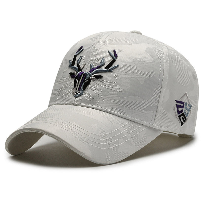 Embroidery Hat Elk Peaked Cap - globaltradeleader