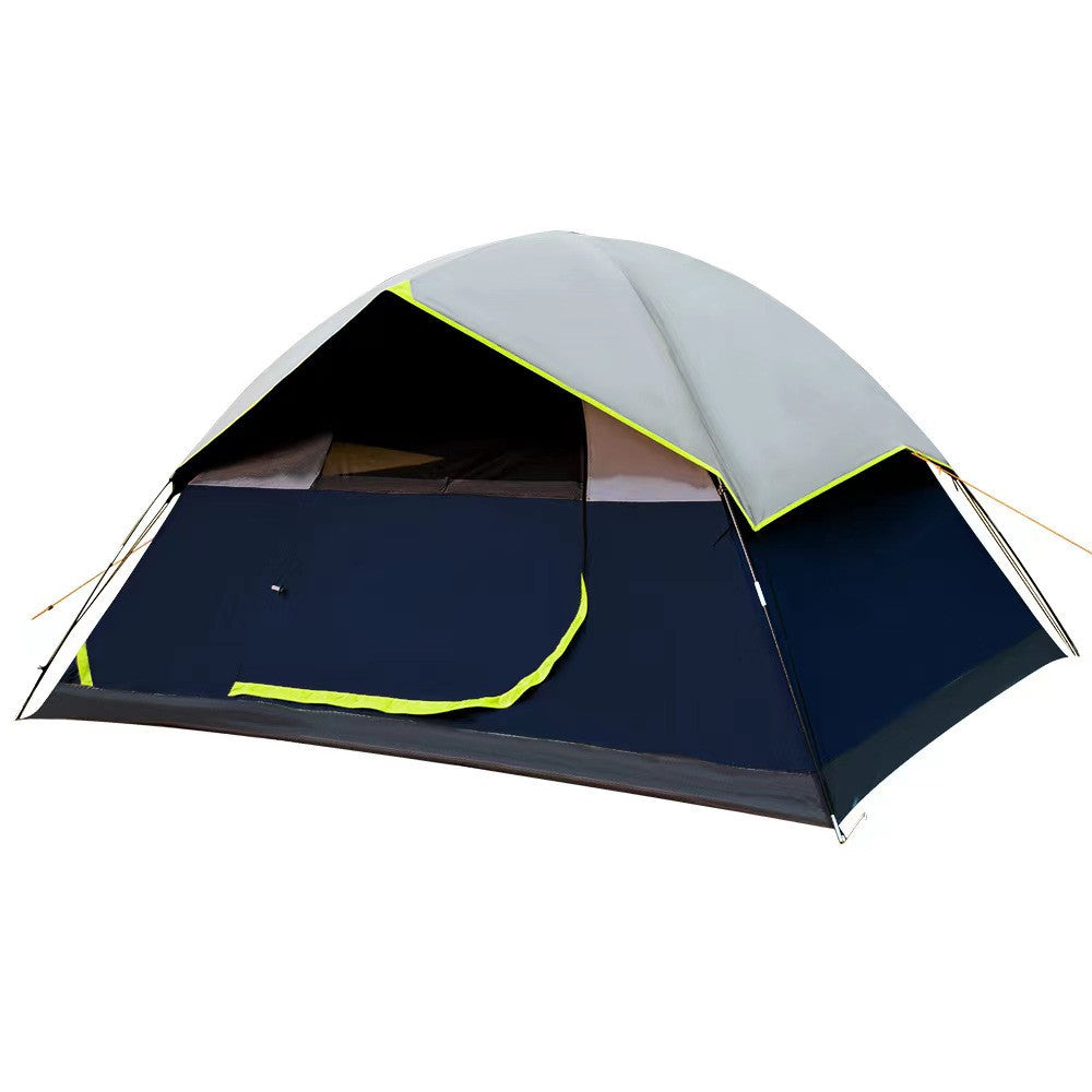 4 Person Black Coated Darkroom Tent For Camping Family Backpacking Tents - globaltradeleader